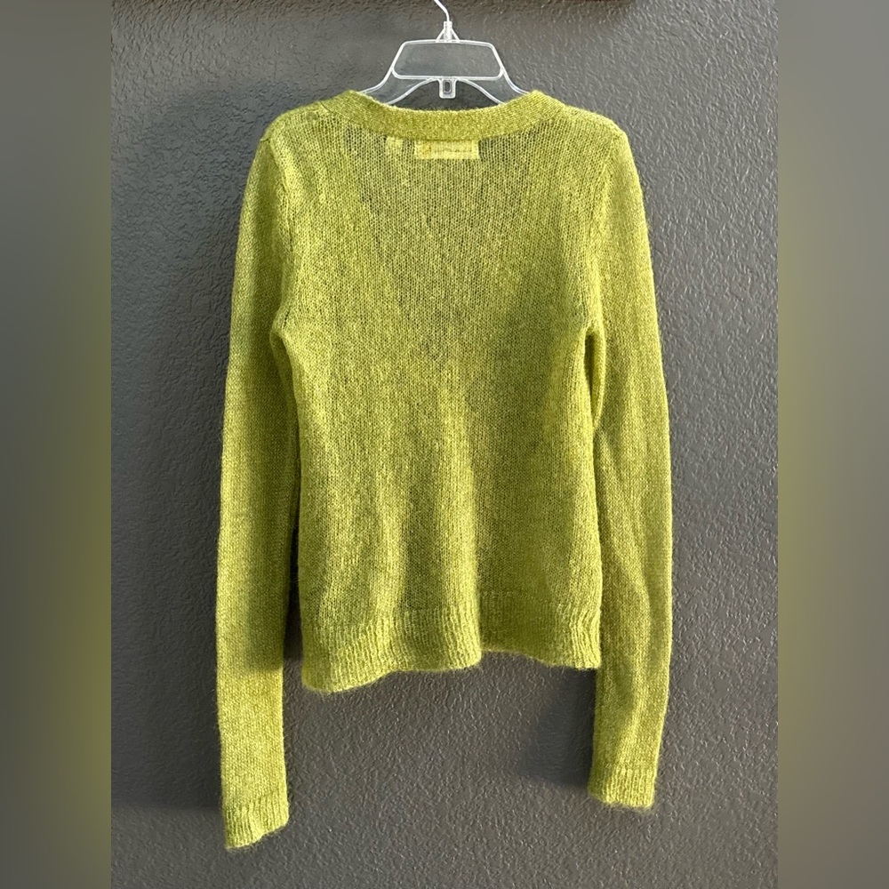 Anthropologie CHARLIE&ROBIN: Mohair Green Women's Cardigan - Picture 10 of 14